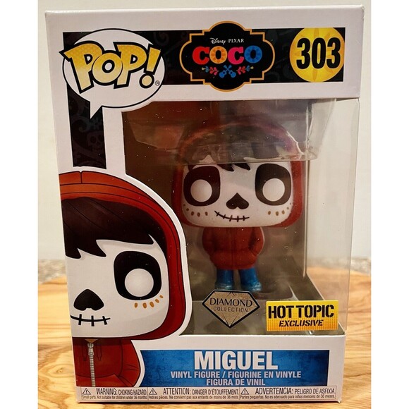 Funko Pop! Disney CoCo Miguel #303 Vinyl Figure, Hot Topic exclusive Diamond - Picture 3 of 9